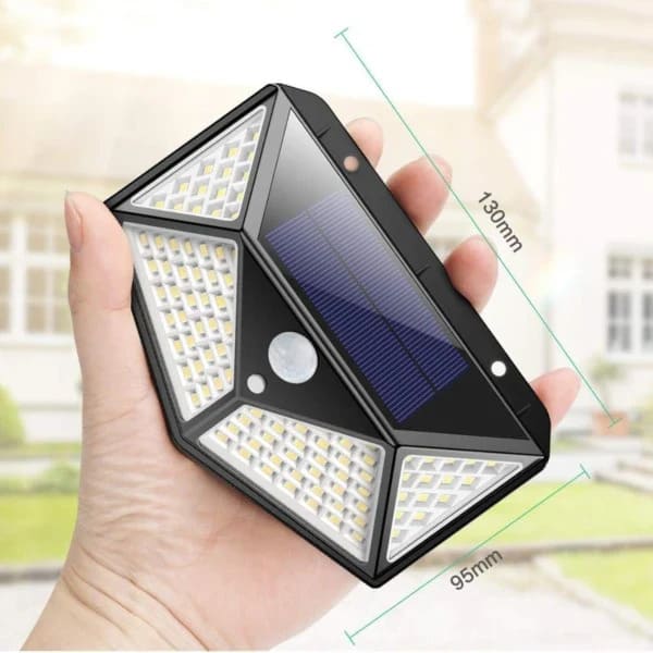 LAMPARA SOLAR LED CON SENSOR DE MOVIMIENTO